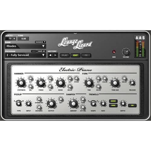 Applied Acoustics Systems Lounge Lizard EP-4 Electric Piano Synthesizer Plug-In