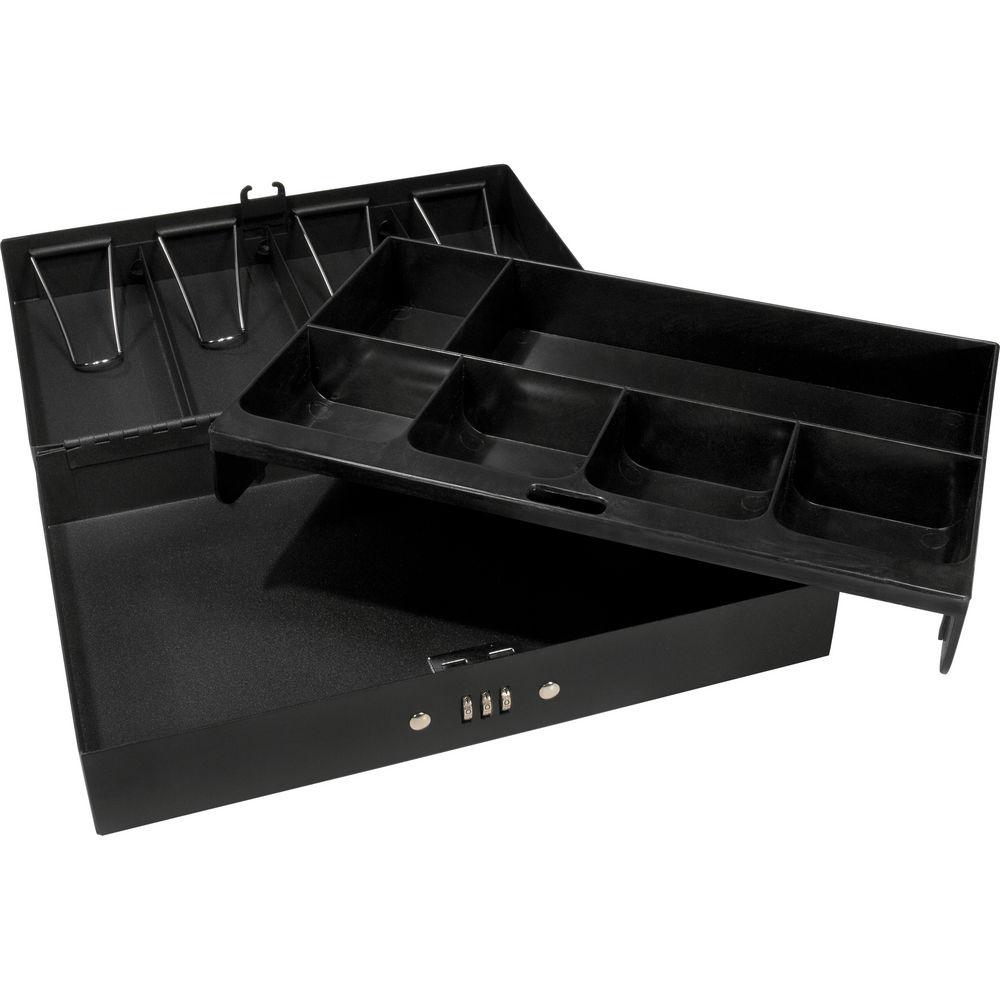 Barska Six-Compartment Cash Box with Bill Holders and Combination Lock