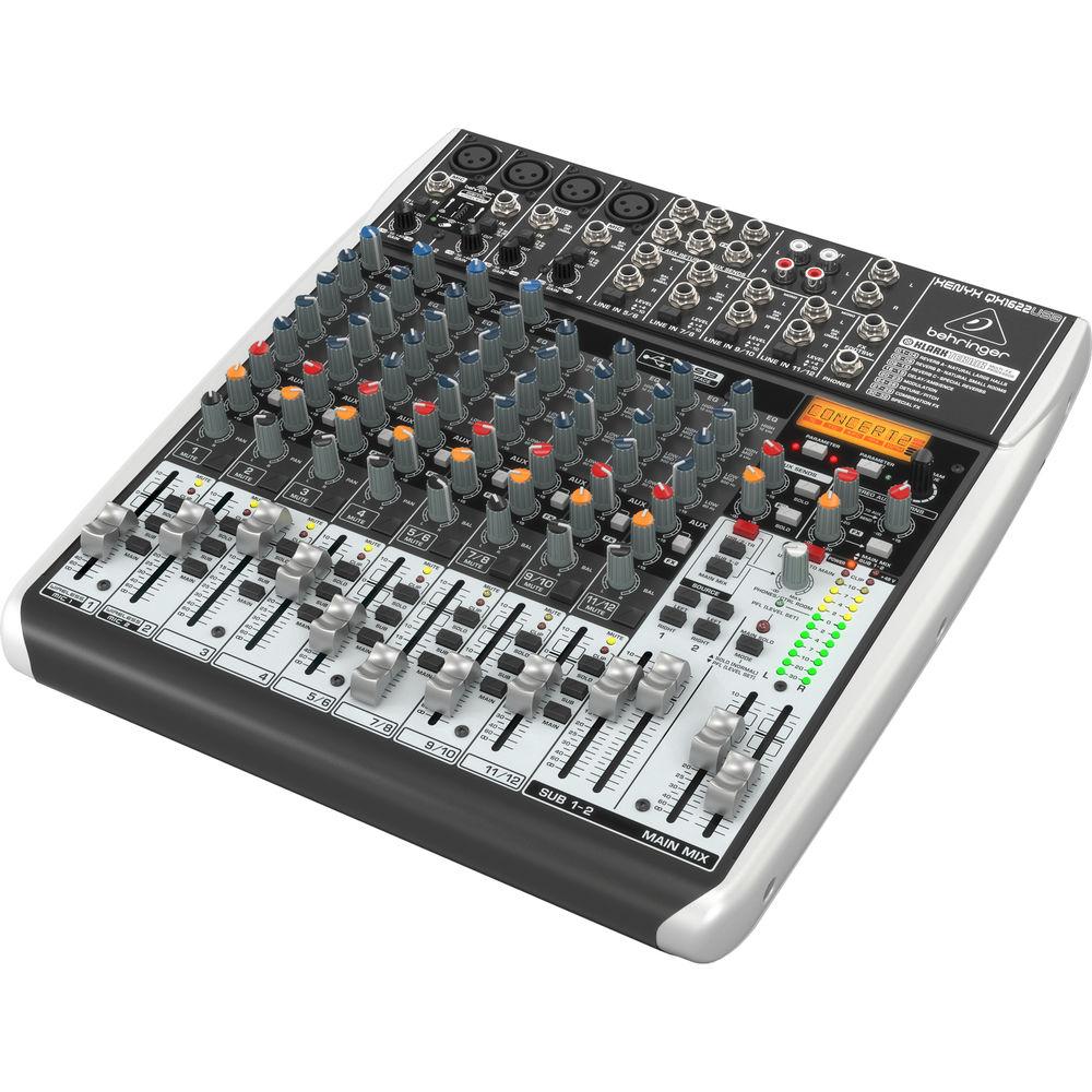 Behringer XENYX QX1622USB -16-Input USB Audio Mixer with Effects