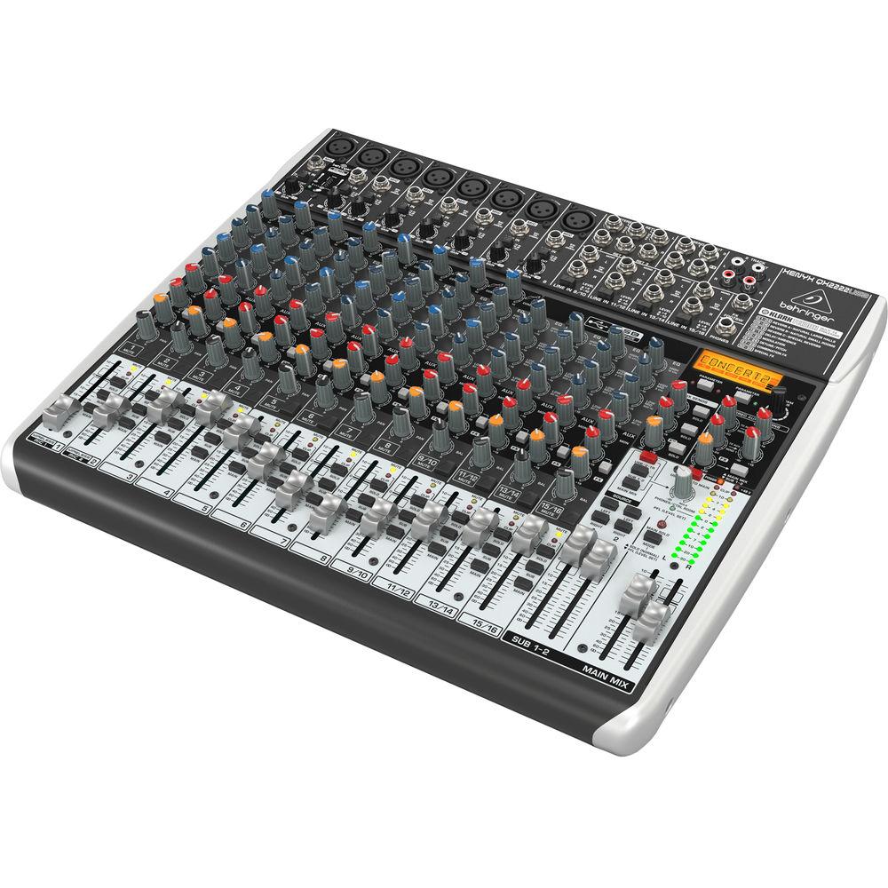 Behringer XENYX QX2222USB 22-Input USB Audio Mixer with Effects