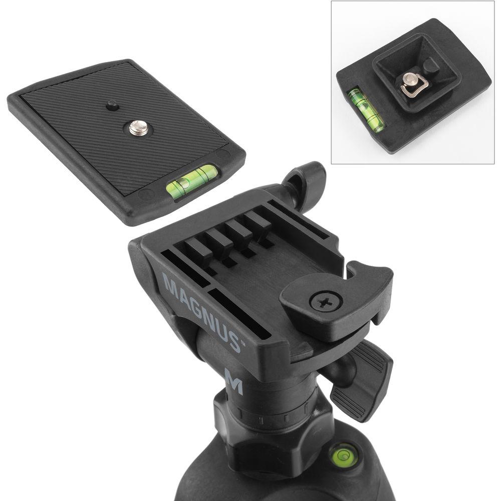 Magnus DX-3320 Deluxe Photo Tripod With 3-Way Pan-and-Tilt Head