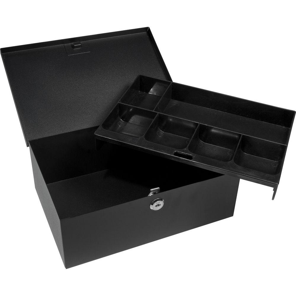Barska Six-Compartment Cash Box with Key Lock