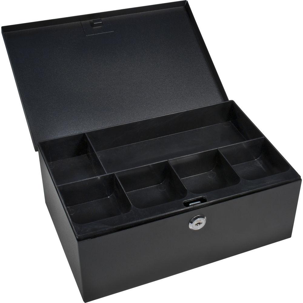 Barska Six-Compartment Cash Box with Key Lock