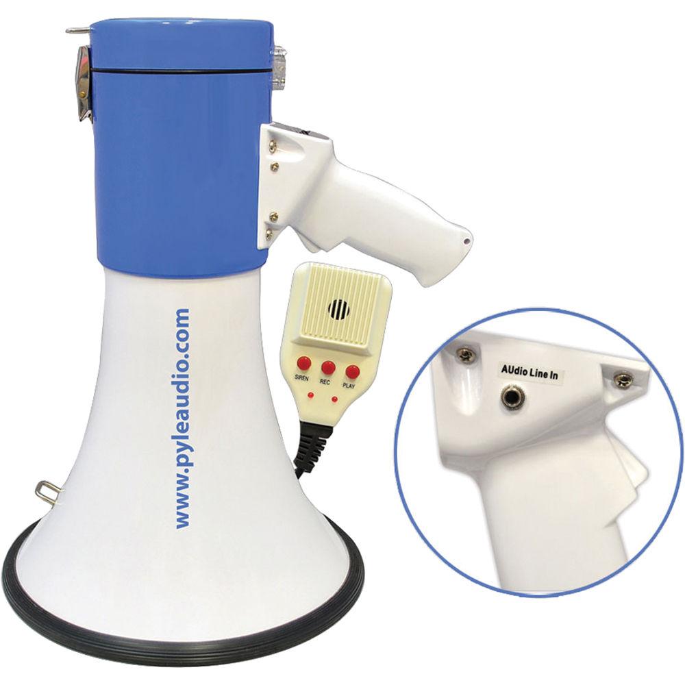 Pyle Pro PMP59IR 50W Megaphone Bullhorn with Lithium Battery