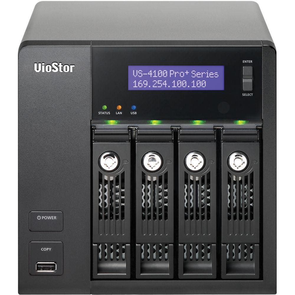 QNAP VS-4108-PRO -US VioStor 8-Channel 4-Bay Network Video Recorder
