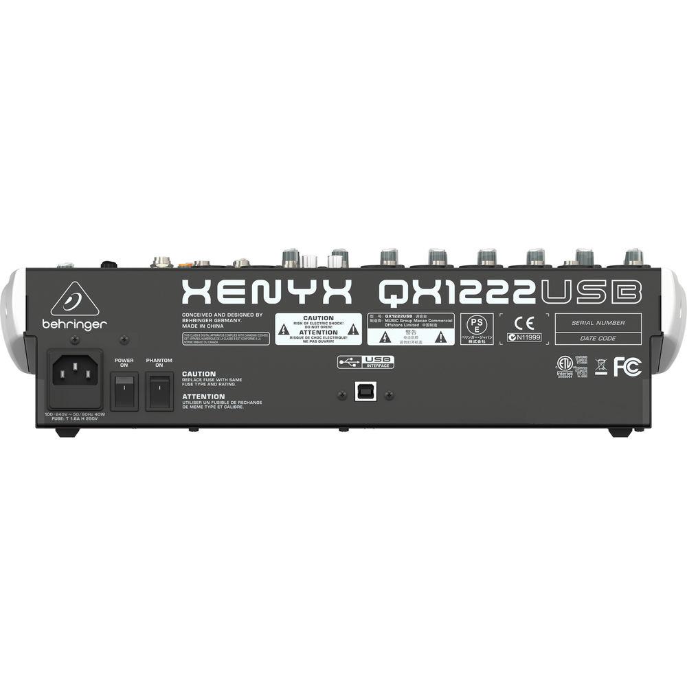 Behringer XENYX QX1222USB - 16-Input USB Audio Mixer with Effects, Behringer, XENYX, QX1222USB, 16-Input, USB, Audio, Mixer, with, Effects