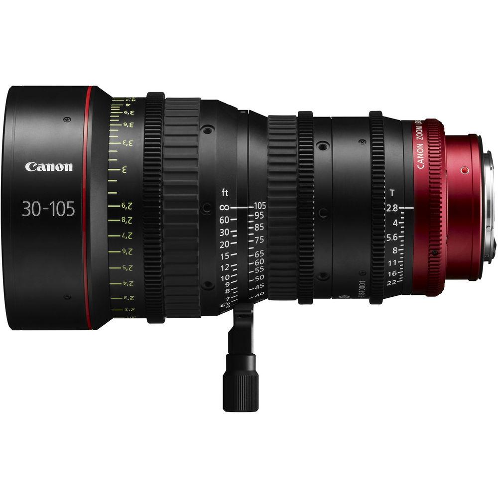 Canon PL-Mount CN-E 30-105mm f 2.8 L SP MOD Digital Cinema Zoom Lens with EF-Mount Conversion Parts