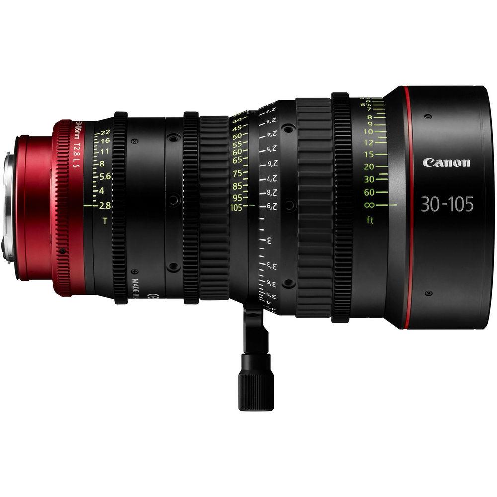 Canon PL-Mount CN-E 30-105mm f 2.8 L SP MOD Digital Cinema Zoom Lens with EF-Mount Conversion Parts