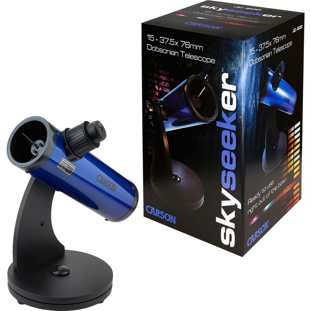 Carson JC-200 76mm f 3.9 SkySeeker Reflector Telescope