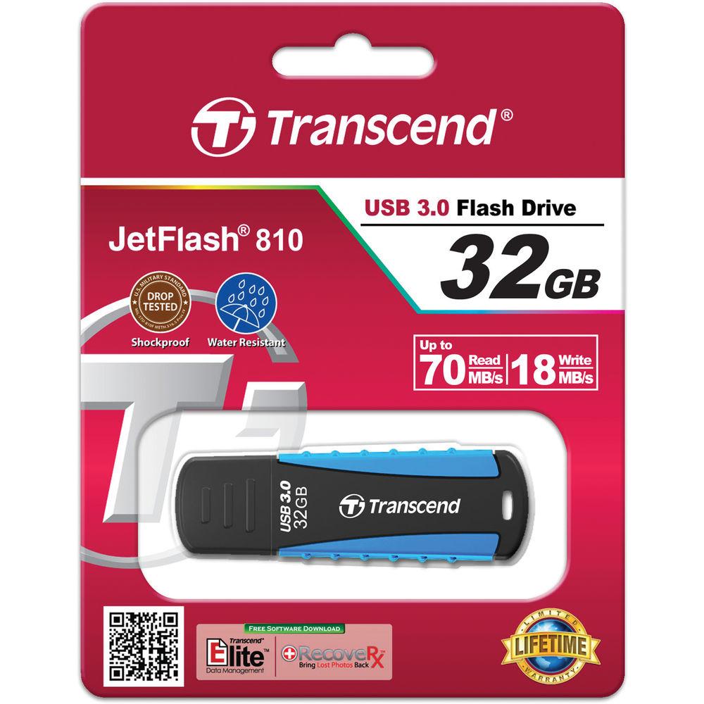 Transcend 32GB JetFlash 810 USB 3.0 Flash Drive