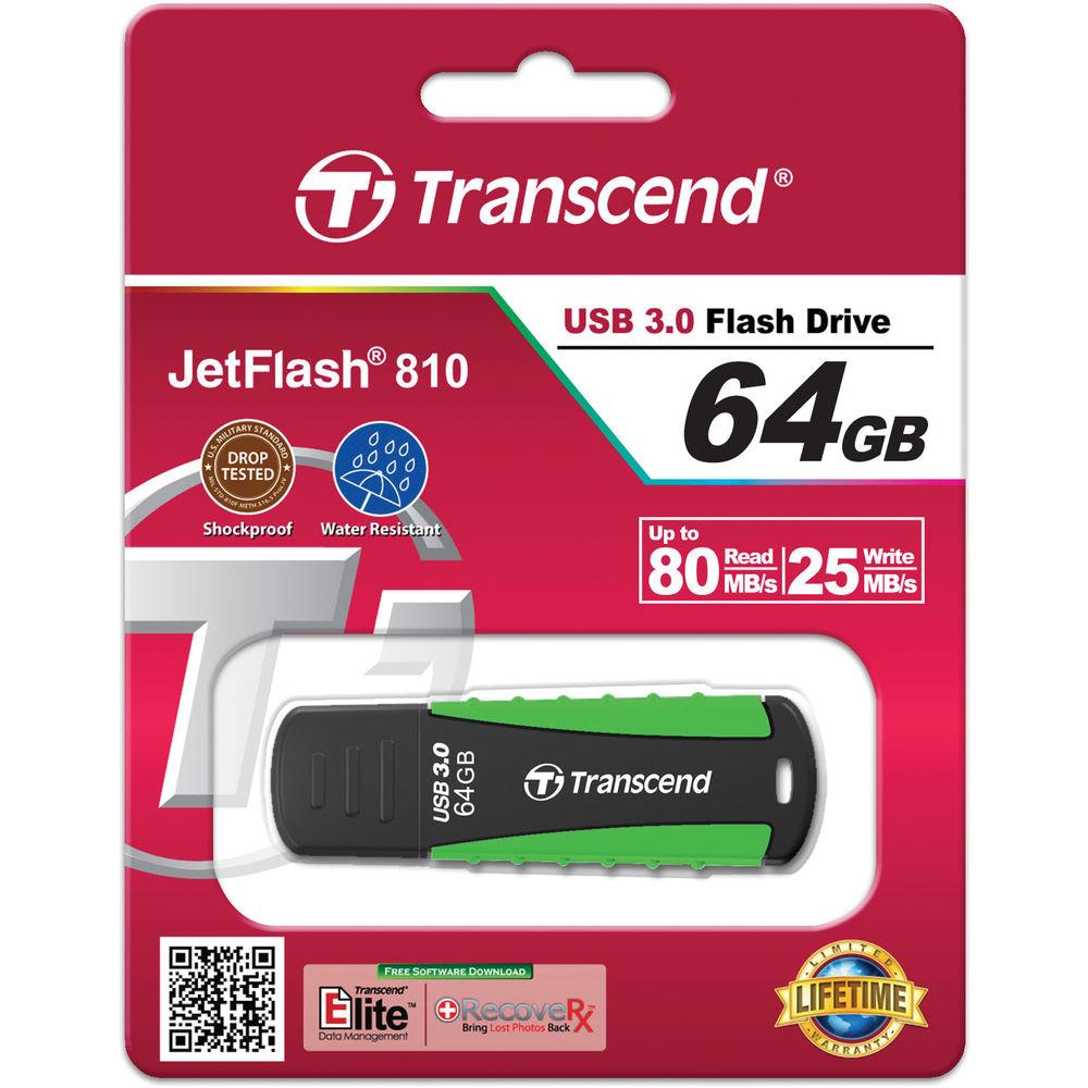 Transcend 64GB JetFlash 810 USB 3.0 Flash Drive