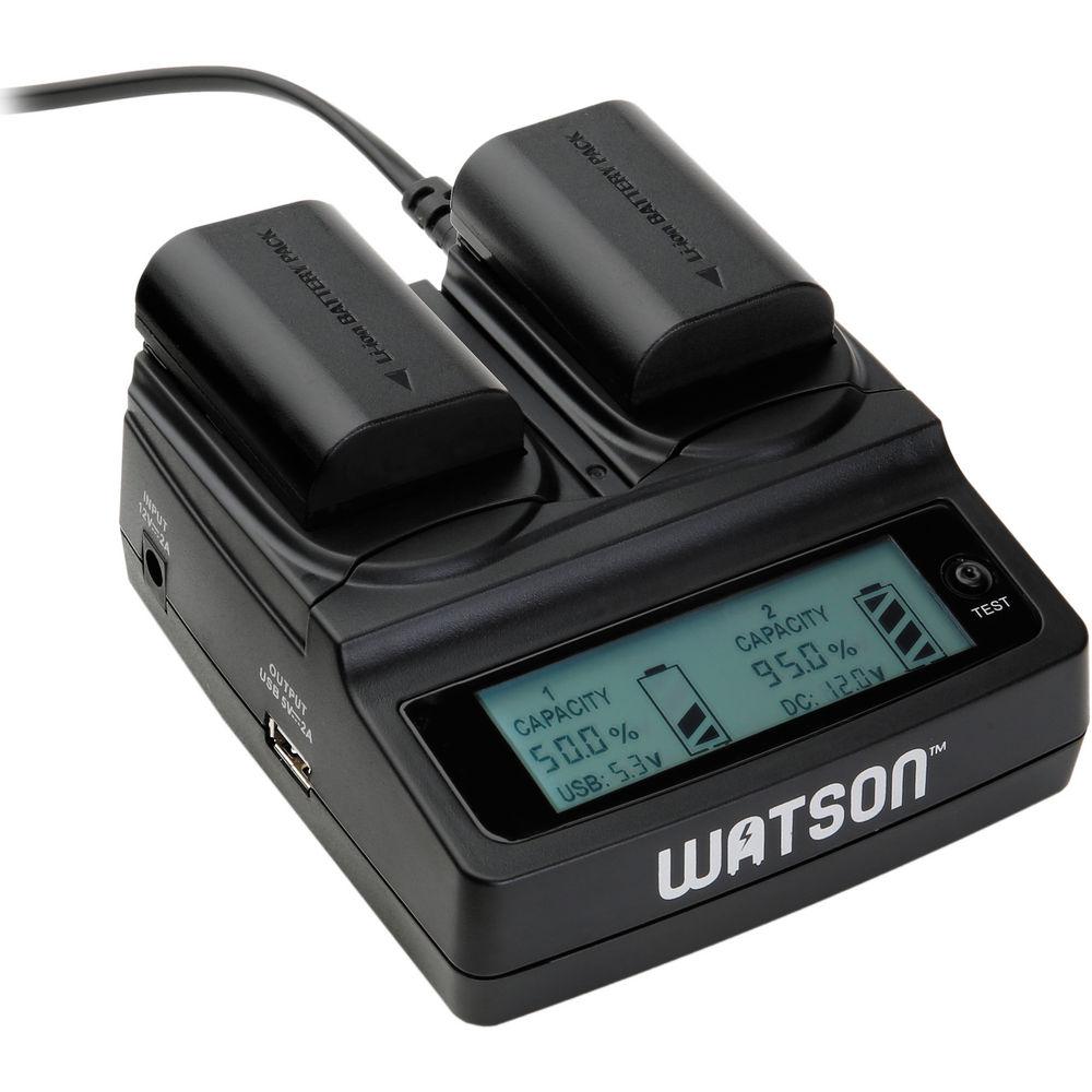 Watson Duo LCD Charger for P, H & V Series Batteries