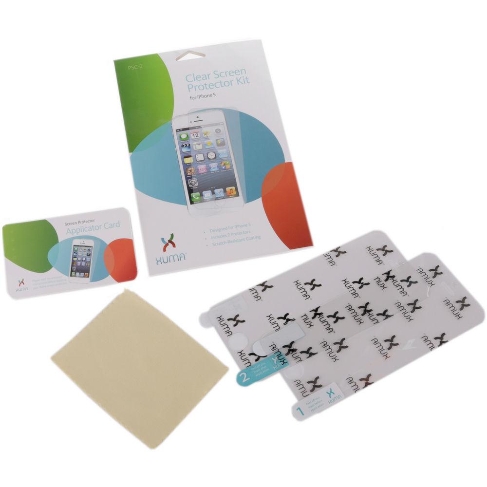 Xuma Clear Screen Protector Kit for iPhone 5 5s 5c SE