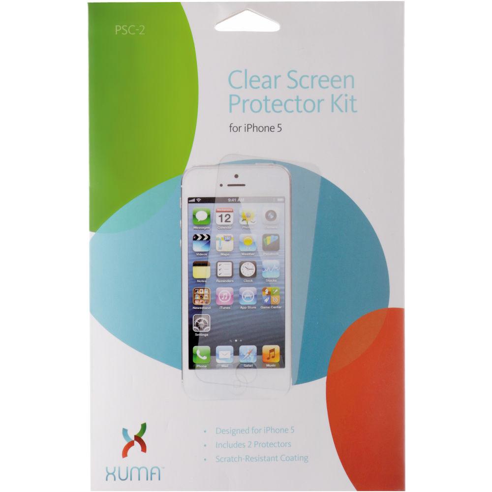 Xuma Clear Screen Protector Kit for iPhone 5 5s 5c SE