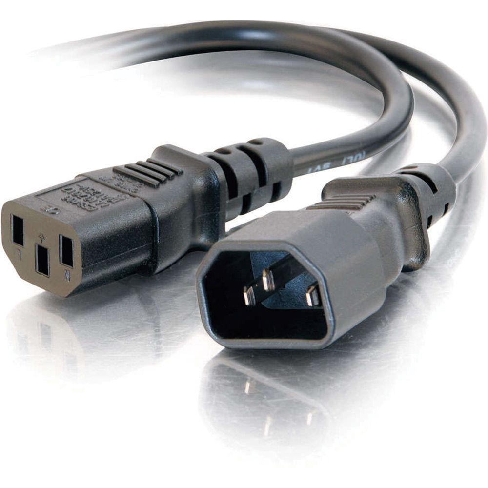 C2G 18 AWG Computer Power Extension Cord IEC C13 to IEC C14