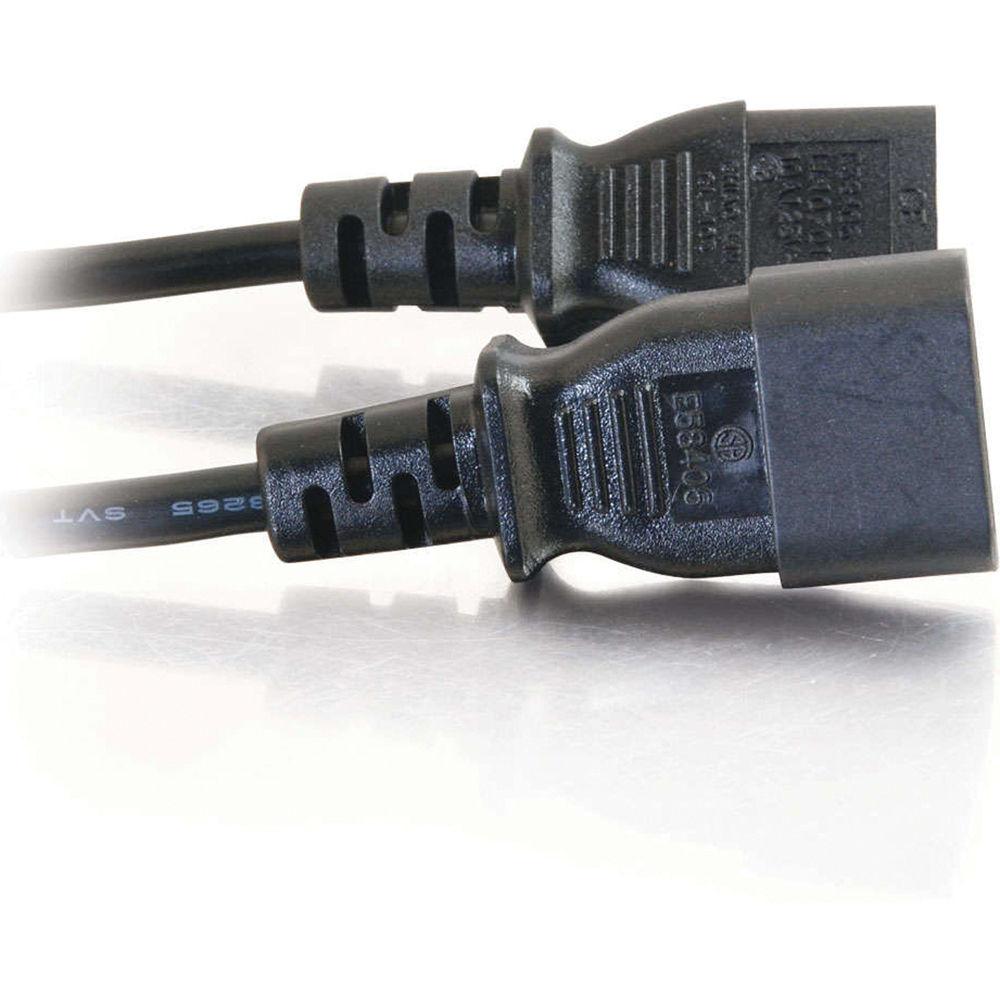 C2G 18 AWG Computer Power Extension Cord IEC C13 to IEC C14