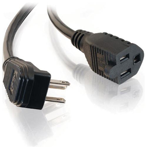 C2G 18 AWG Flat Plug Power Strip Plus Cord NEMA 5-15P to NEMA 5-15R