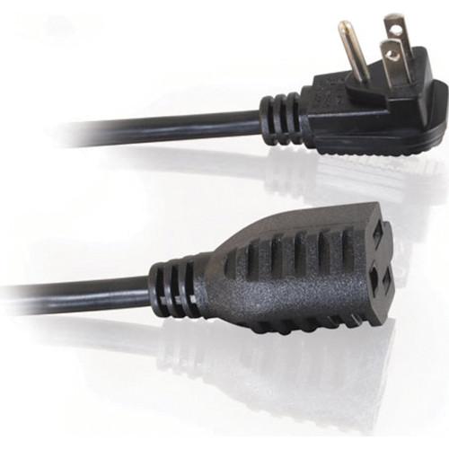 C2G 18 AWG Flat Plug Power Strip Plus Cord NEMA 5-15P to NEMA 5-15R