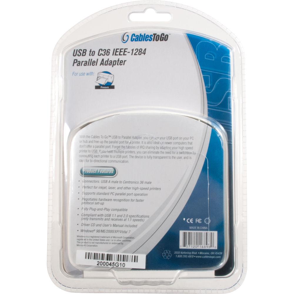 C2G USB IEEE-1284 Parallel Printer Adapter