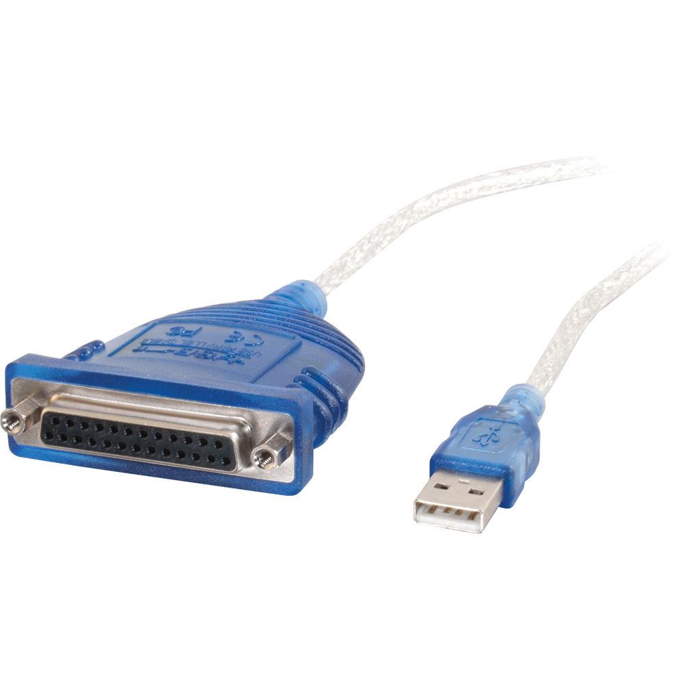 C2G USB to DB25 IEEE-1284 Parallel Printer Adapter Cable