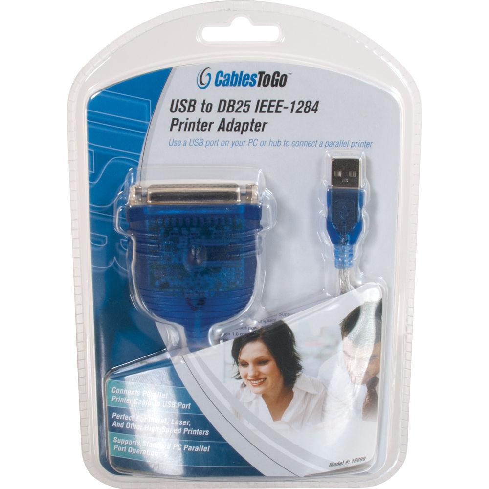 C2G USB to DB25 IEEE-1284 Parallel Printer Adapter Cable