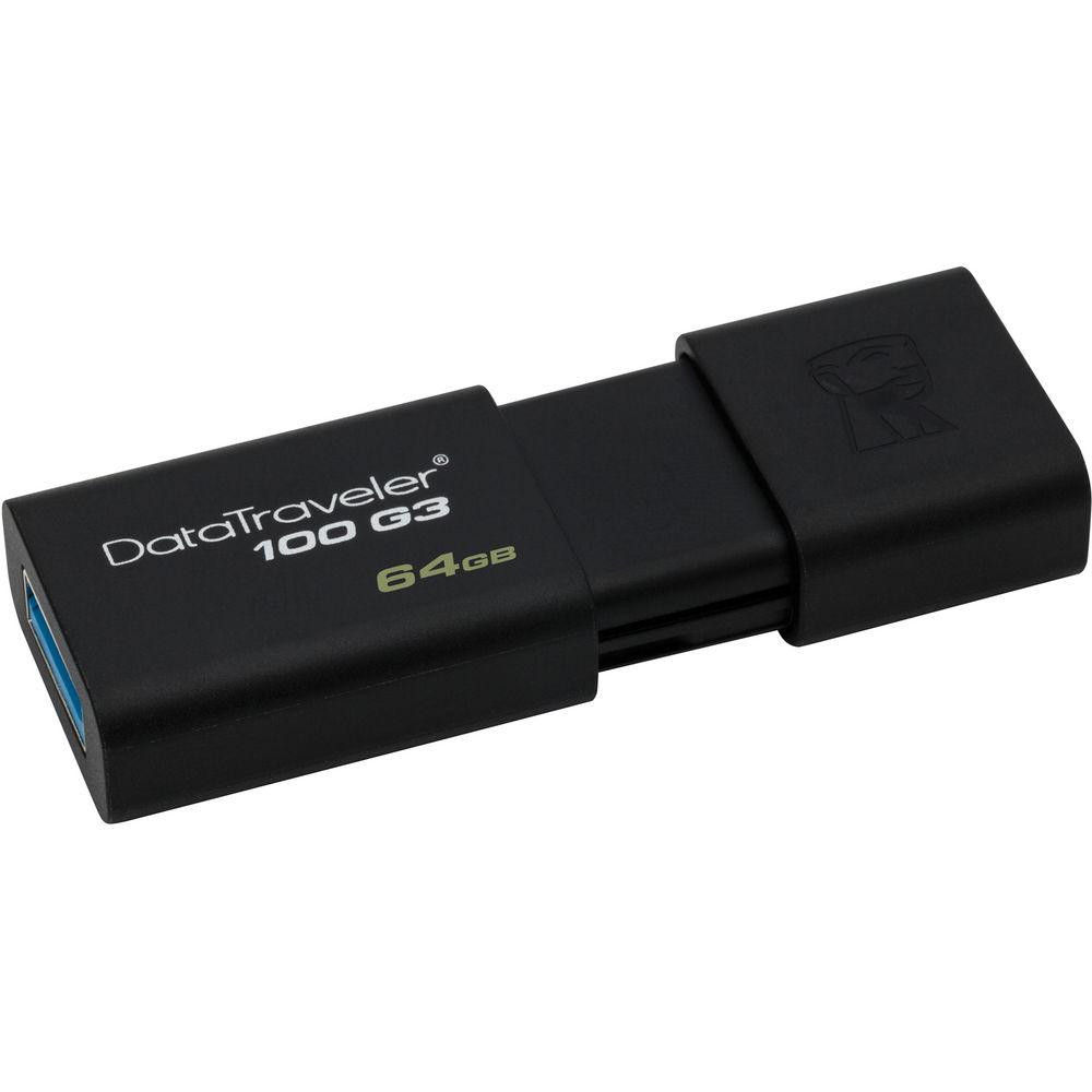 Kingston 64GB Data Traveler 100 G3 USB 3.0 Flash Drive