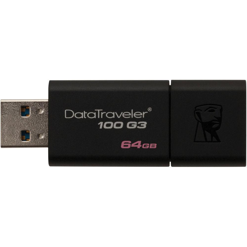 Kingston 64GB Data Traveler 100 G3 USB 3.0 Flash Drive