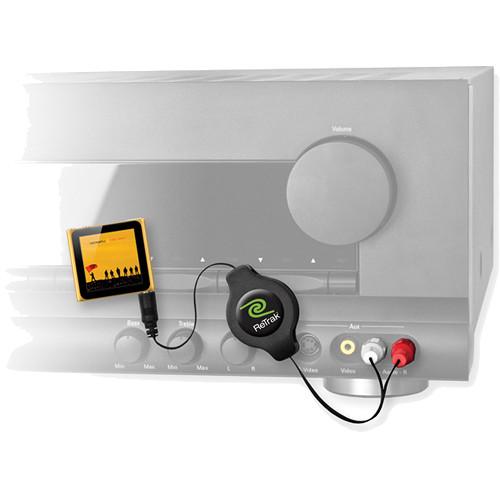 ReTrak Retractable RCA to 3.5mm Audio Cable