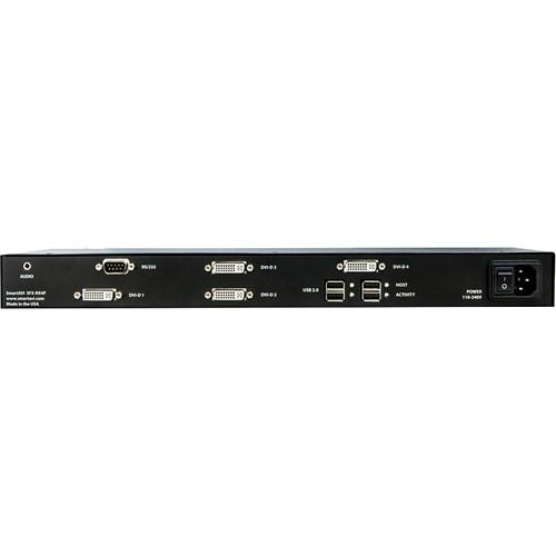 Smart-AVI SFX-4P 4-Port DVI-D and USB 2.0 Fiber Extender Set