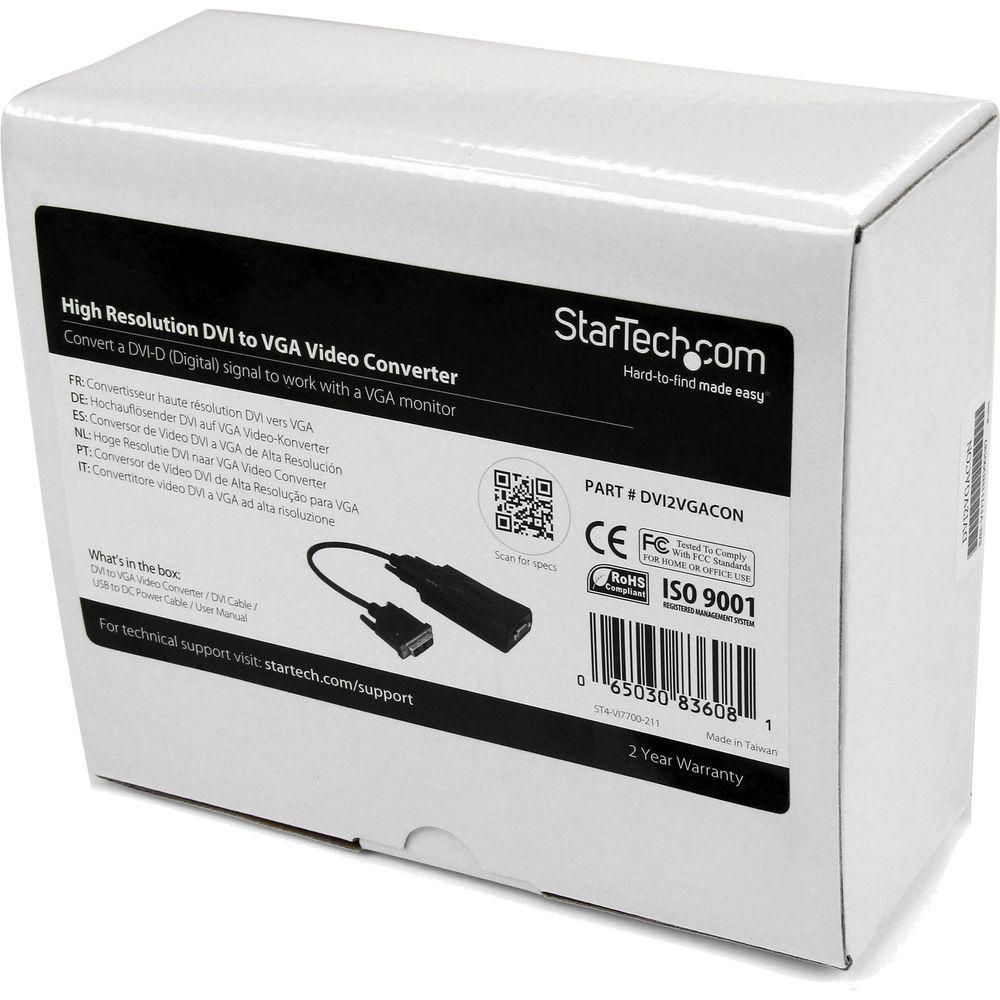 StarTech High Resolution Video DVI to VGA Converter