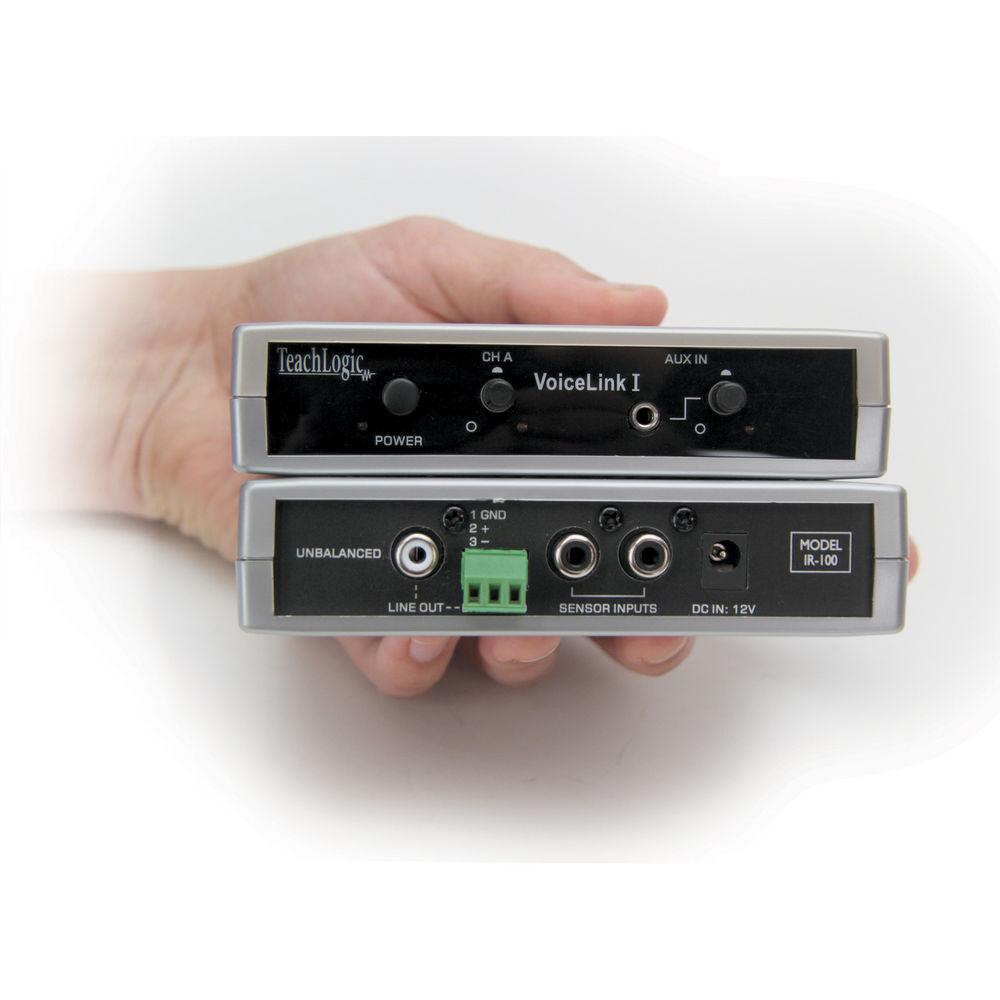 TeachLogic IR-100 VoiceLink I 1-Channel Infrared Receiver with Power Supply