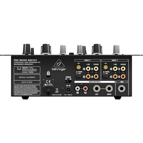 Behringer NOX101 2-Channel Pro DJ Mixer with Full VCA Control