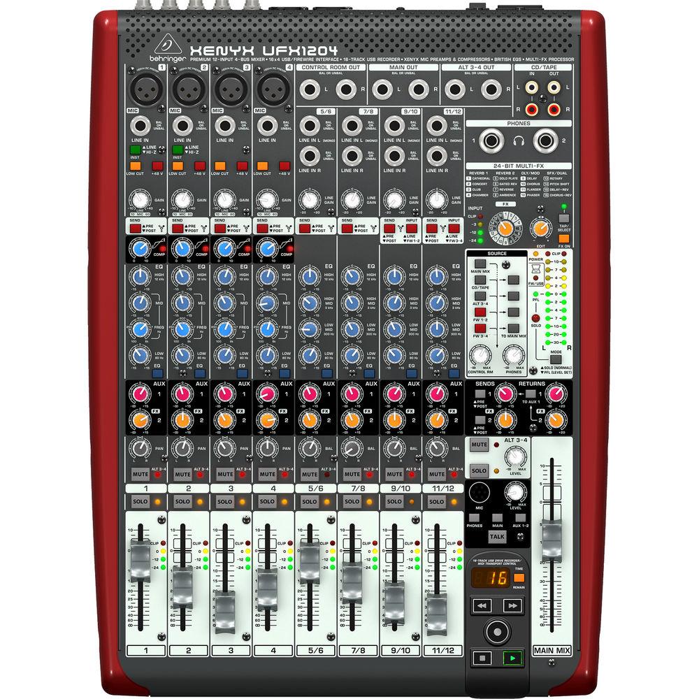 Behringer XENYX UFX1204 Premium 12-Input 4-Bus Mixer