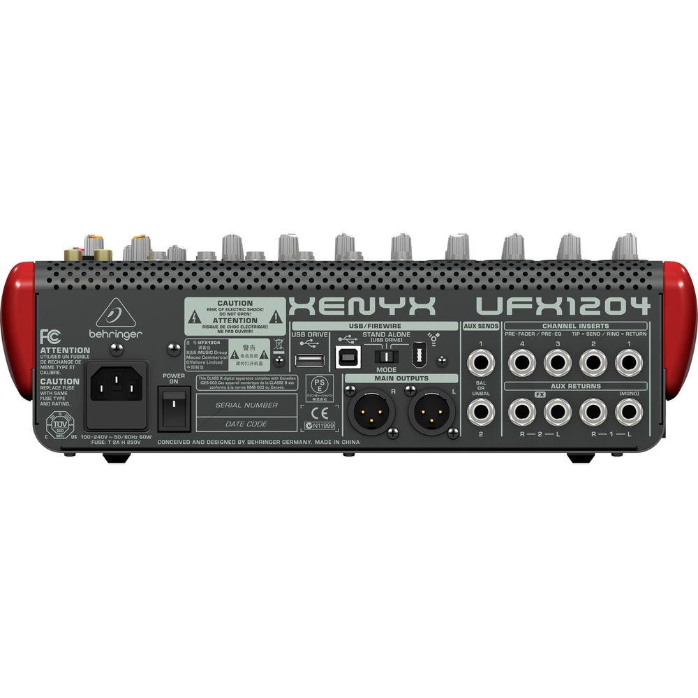 Behringer XENYX UFX1204 Premium 12-Input 4-Bus Mixer