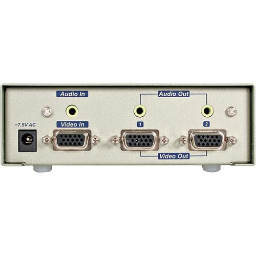 StarTech 2-Port High Resolution VGA Video Splitter with Audio
