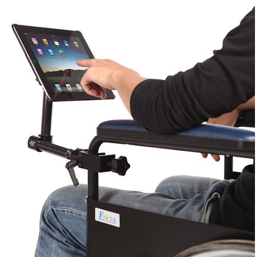 The Joy Factory MagConnect Carbon Fiber Wheelchair Mount for iPad 4th, 3rd, & 2nd Generation