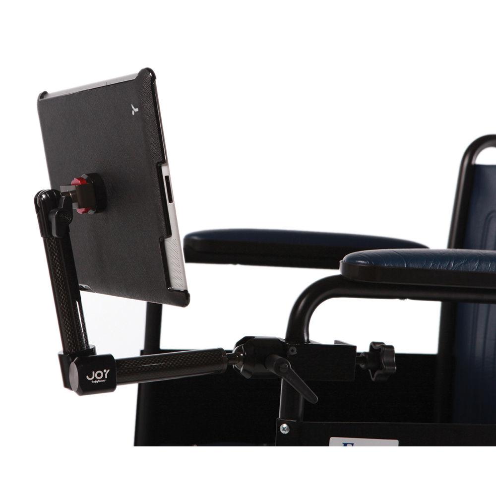 The Joy Factory MagConnect Carbon Fiber Wheelchair Mount for iPad 4th, 3rd, & 2nd Generation