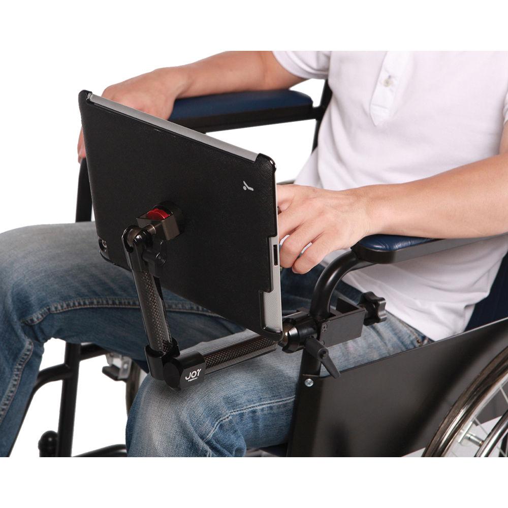The Joy Factory MagConnect Carbon Fiber Wheelchair Mount for iPad 4th, 3rd, & 2nd Generation