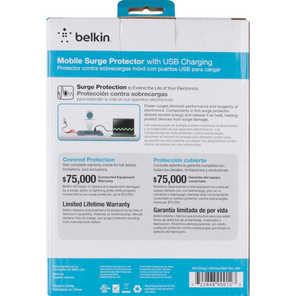 Belkin 3-Outlet Mini SurgePlus Protector