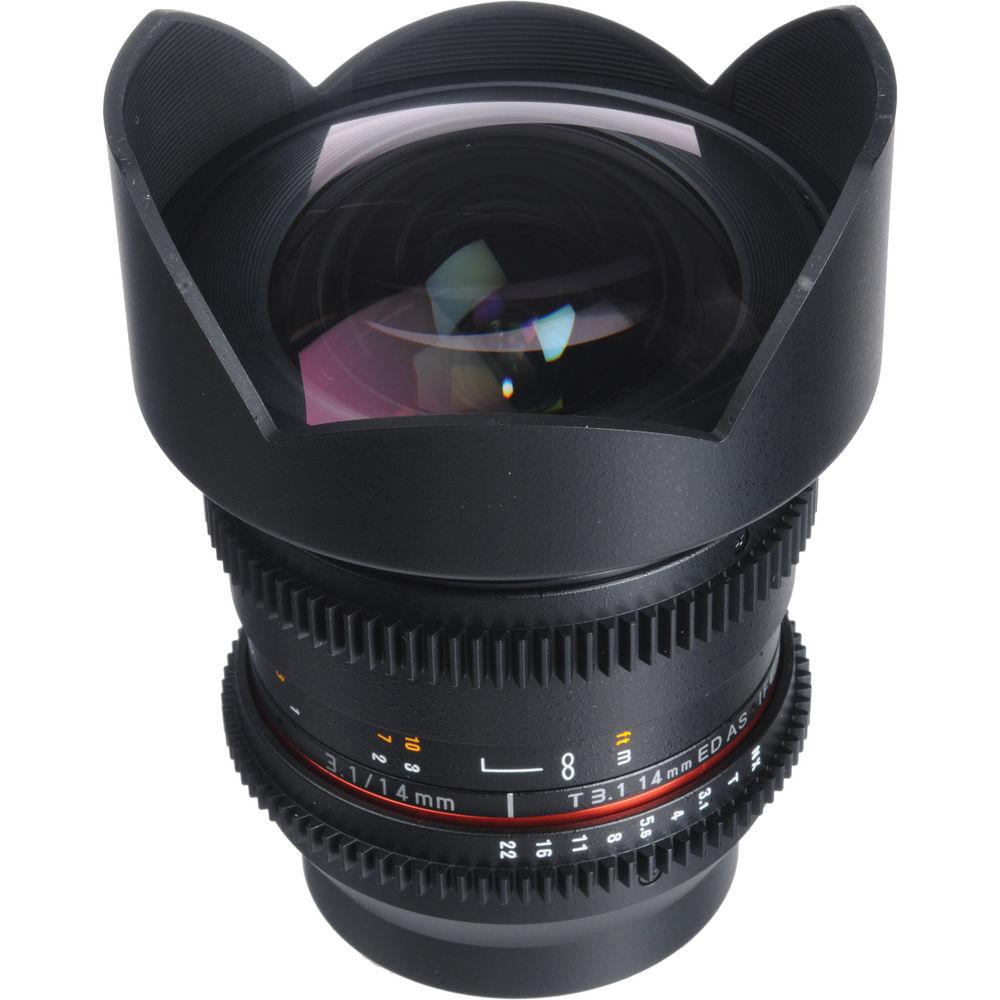 Bower 14mm T3.1 Super Wide-Angle Cine Lens For Samsung NX Mount Cameras