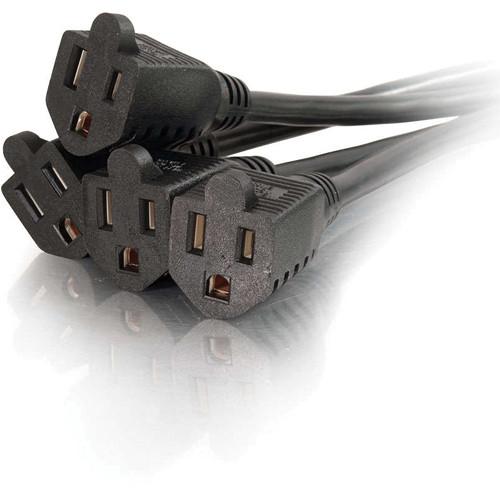 C2G 18" 16 AWG 1-to-4 Power Cord Splitter