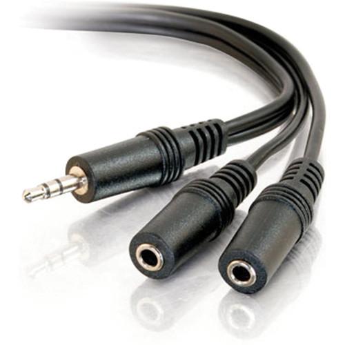 C2G 3.5mm Stereo Male to 2 3.5mm Stereo Female Y-Cable
