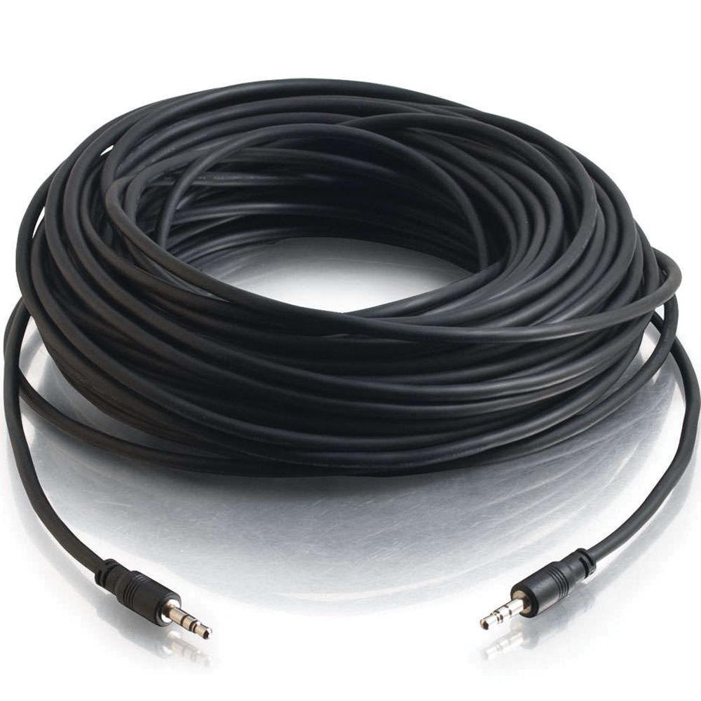 C2G CMG-Rated 3.5mm Stereo Audio Cable with Low Profile Connectors