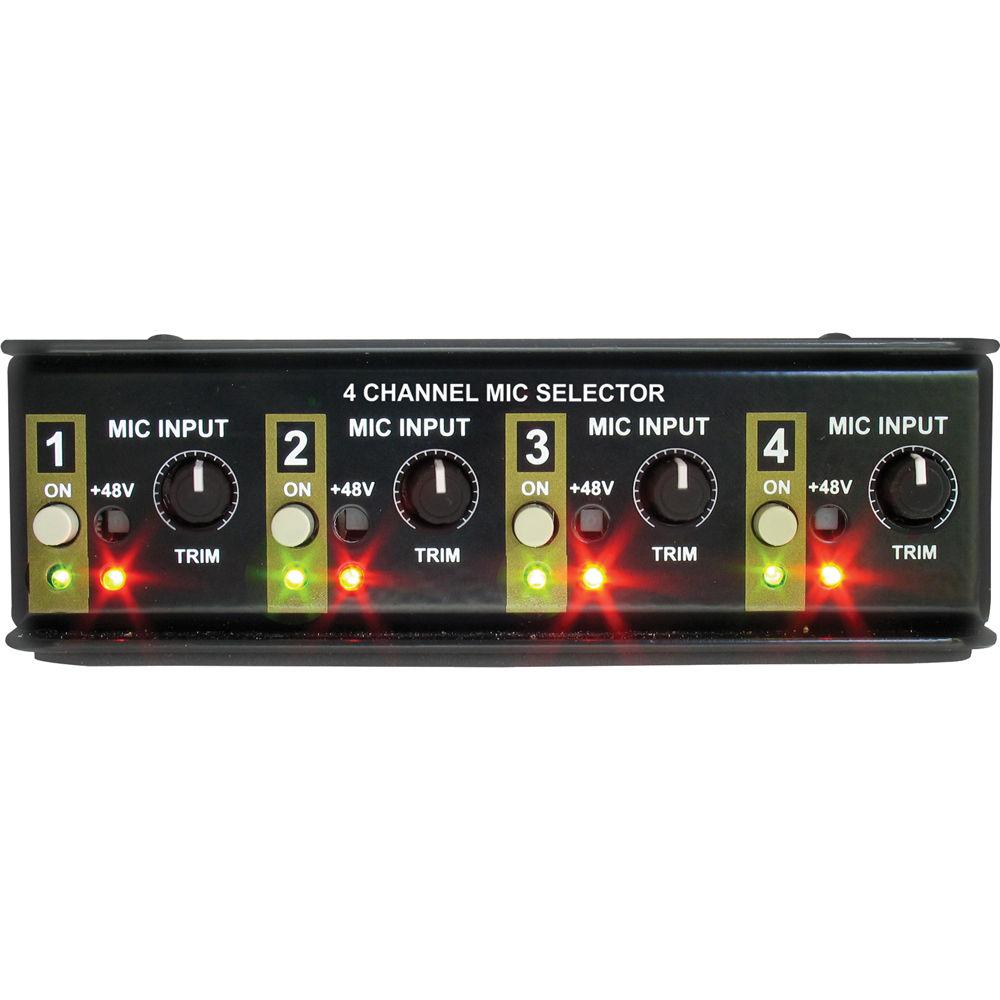 Radial Engineering Gold Digger 4-Channel Mic Selector