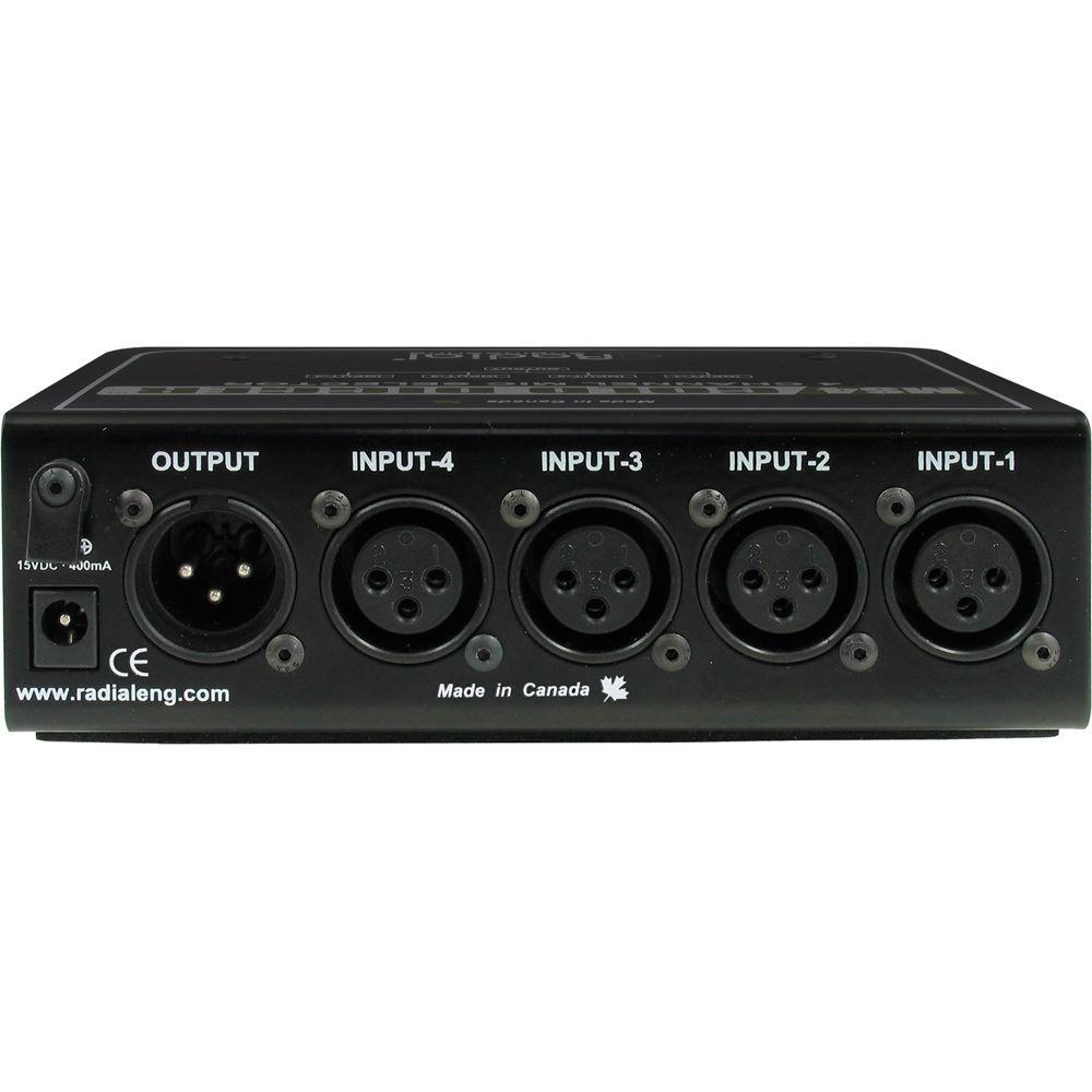 Radial Engineering Gold Digger 4-Channel Mic Selector