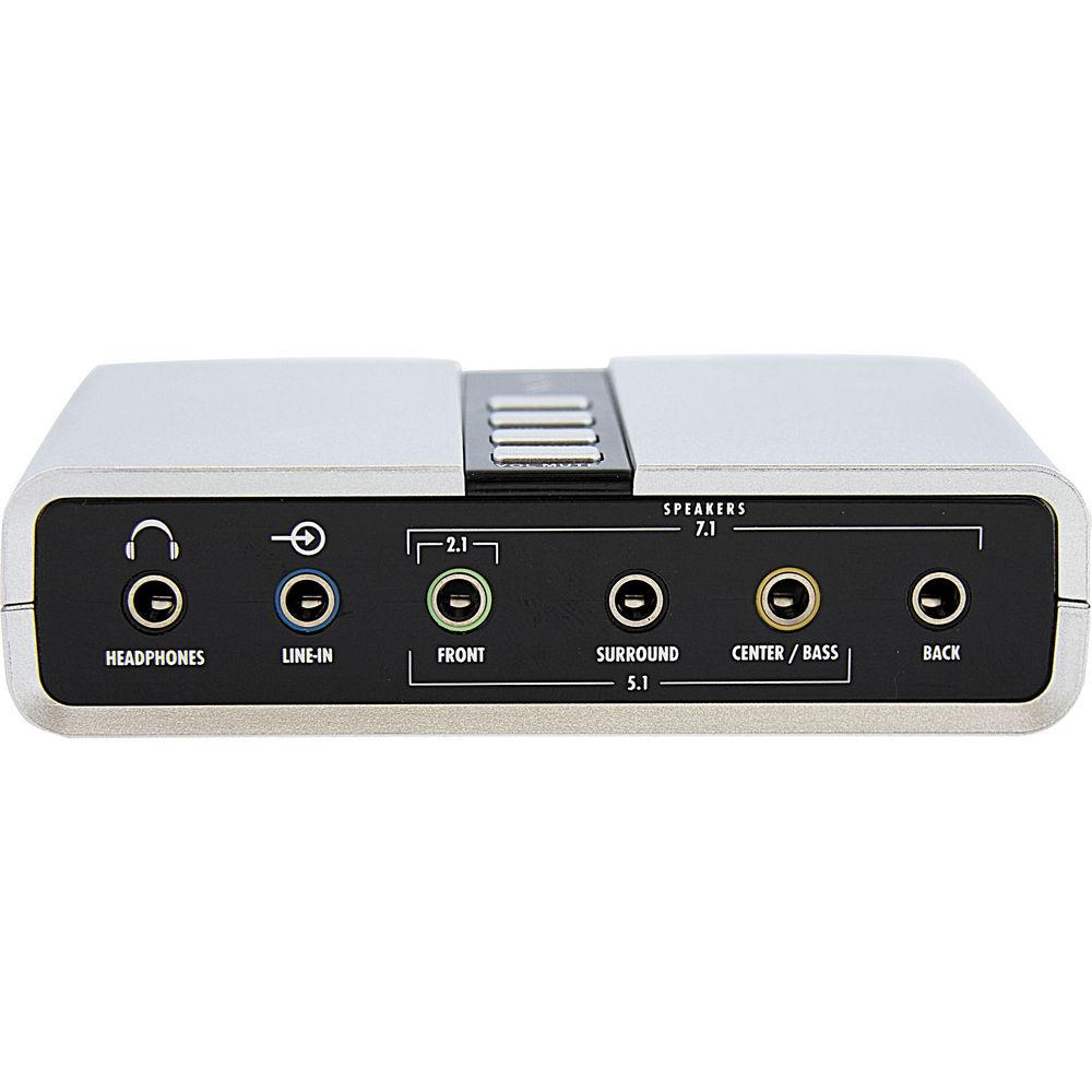 StarTech 7.1 USB Audio Adapter External Sound Card, StarTech, 7.1, USB, Audio, Adapter, External, Sound, Card
