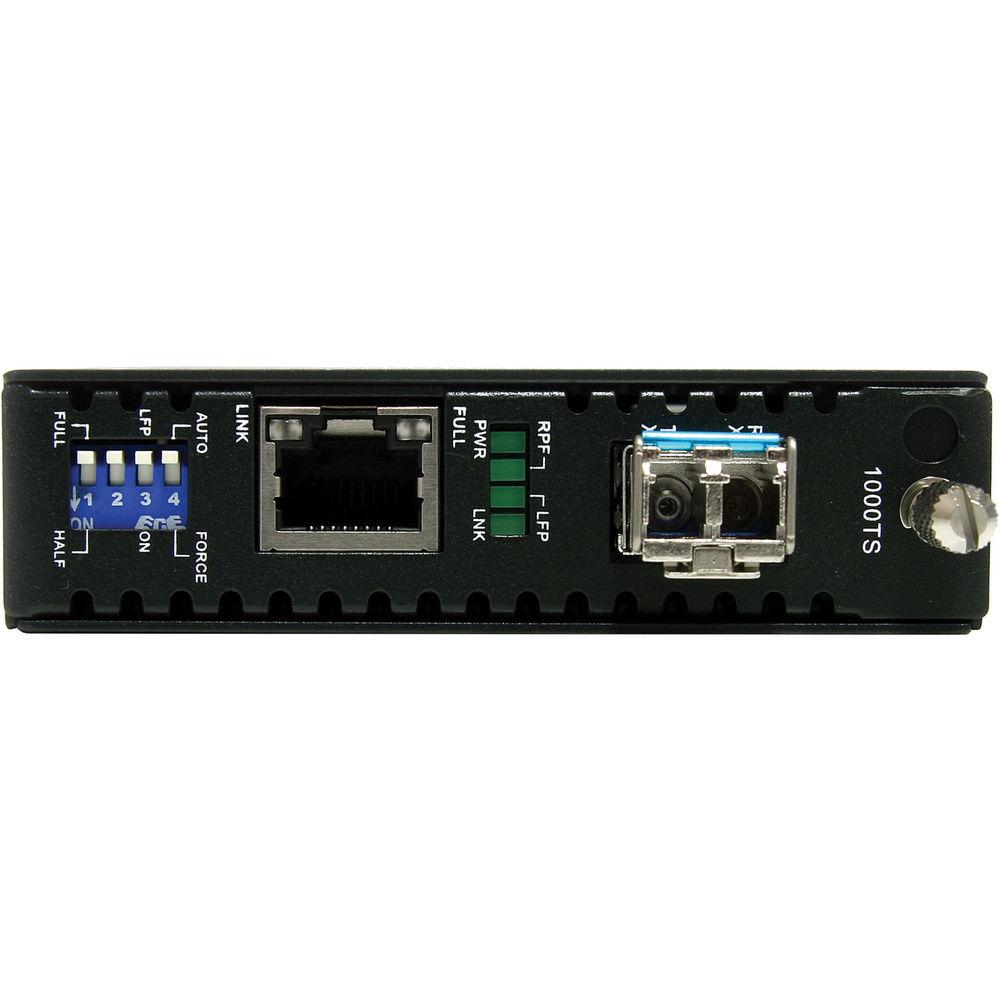 StarTech ET1000S40LC2 1000 Mb s Gigabit Single Mode Fiber Media Converter
