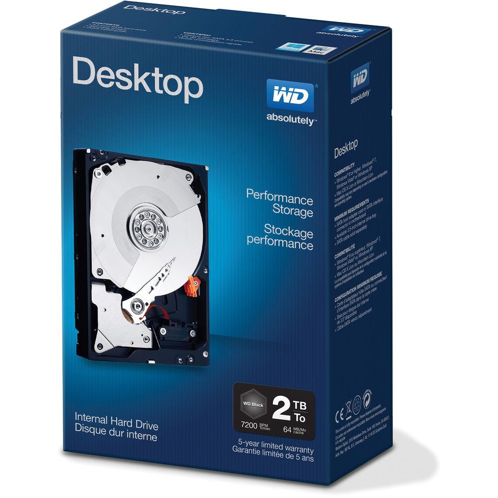 WD 2TB Desktop Performance Caviar Black HDD Retail Kit