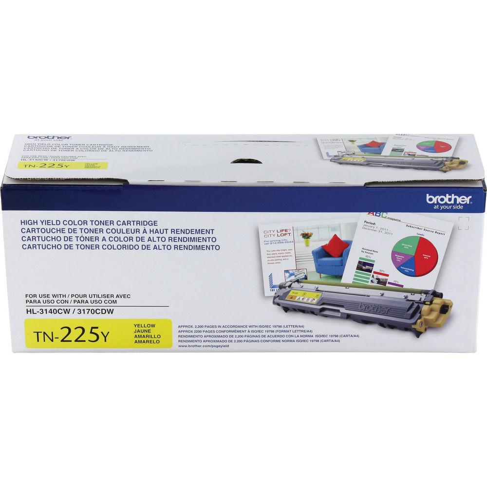 Brother TN225Y High Yield Yellow Toner Cartridge