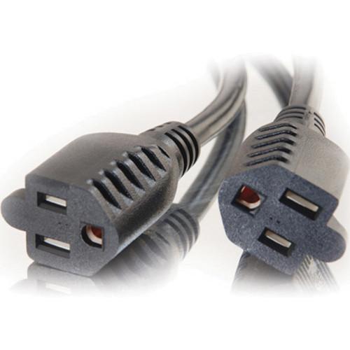 C2G 16 AWG 1-to-2 Power Cord Splitter NEMA 5-15P to 2 NEMA 5-15R